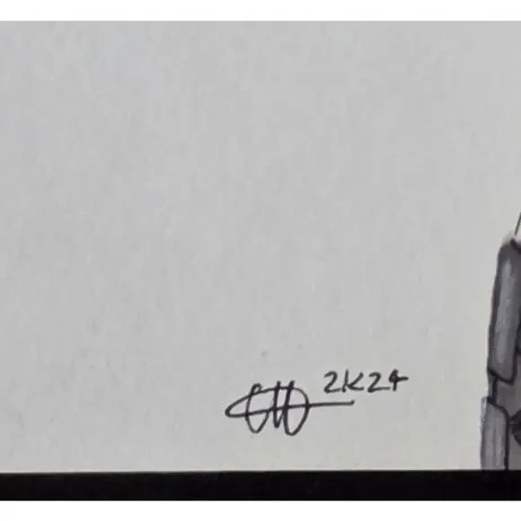 X-23 - Original Art drawing sketch 12" x 8.25" - Signed w/COA